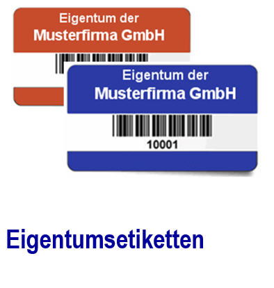 Etiketten Software f�r Inventar: Computer, Drucker oder Beamer sicher 