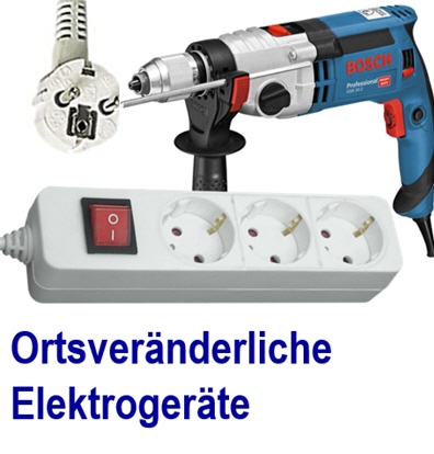 Pr�fung ortsver�nderliche elektrische Betriebsmittel. Was bedeutet die