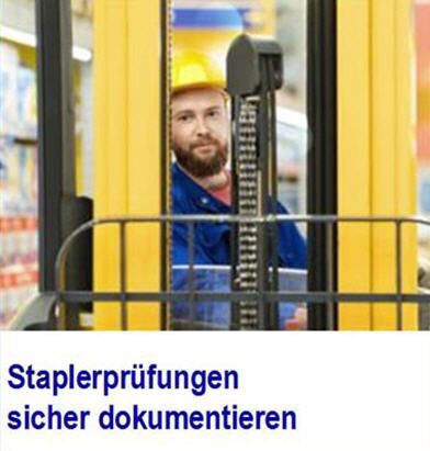 Staplerpr�fung 195�. Pr�fen Planen  Dokumentieren. Software Staplerpr�